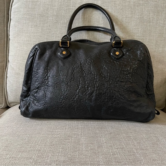 Marc by Marc Jacobs Washed Up Lauren Black Satchel Bag - Picture 3 of 14